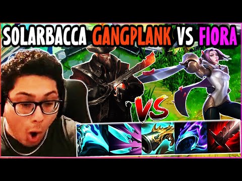 SOLARBACCA Gangplank Vs Fiora Top - NA Challenger- Patch 14.4