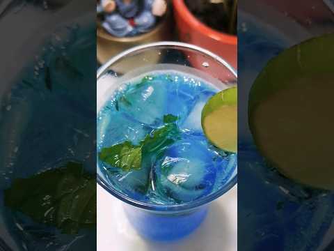 Very Easy Blue Lagoon Mocktail Recipe 😋 #short #viral #youtubeshorts #recipe #goviral