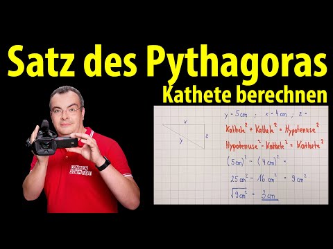 Pythagorean theorem - calculating the cathetus - simply explained | Lehrerschmidt