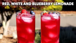 Red, White & Blueberry Lemonade | Strawberry Blueberry State Fair Lemonade | Food Wishes