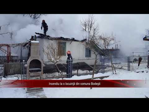 Incendiu la o locuinţă din Bodeşti
