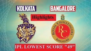 IPL 2017 Highlights, KKR Vs RCB: Lowest Ever Score, Kolkata Win By 82 Runs