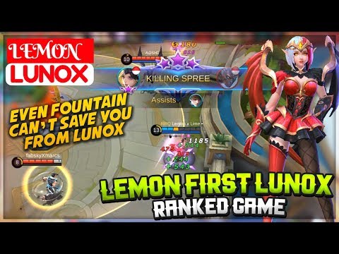 Lemon Playing New Hero Lunox [ Lunox Lemon ] Lemon x Lime ▪ Lunox Mobile Legends Video