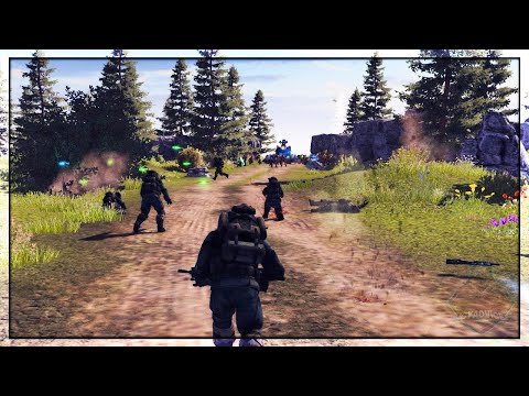 Covenant launch an attack on a UNSC base! - Call to Arms: Halo Mod Battle Simulator