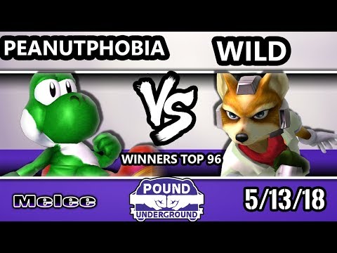Pound Underground -  Peanutphobia (Yoshi) Vs. WiLD (Fox) Smash Melee Winners Top 96