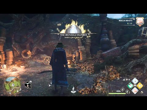 Follow the trial of coins - A Thief in the Night - The Irondale Pilferer - Hogwarts Legacy