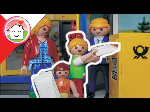 Playmobil po polsku  Z wizytą na Poczcie - Rodziną Hauserów