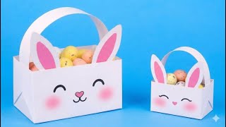DIY Easy Origami Mini Easter Basket No Glue | Cute Crafts | Paper Craft | Easy Craft Ideas | How
