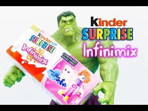 Kinder Surprise Infinimix Fille Boite 3 Oeufs Surprise Egg 4K überraschung #Unboxing #Jouet Video