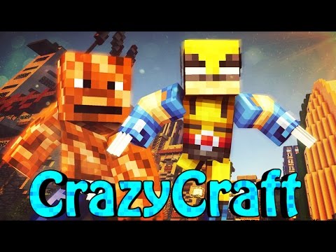 Minecraft | CrazyCraft 2.0 - OreSpawn Modded Survival Ep 146 - "WOLVERINE BATTLE"