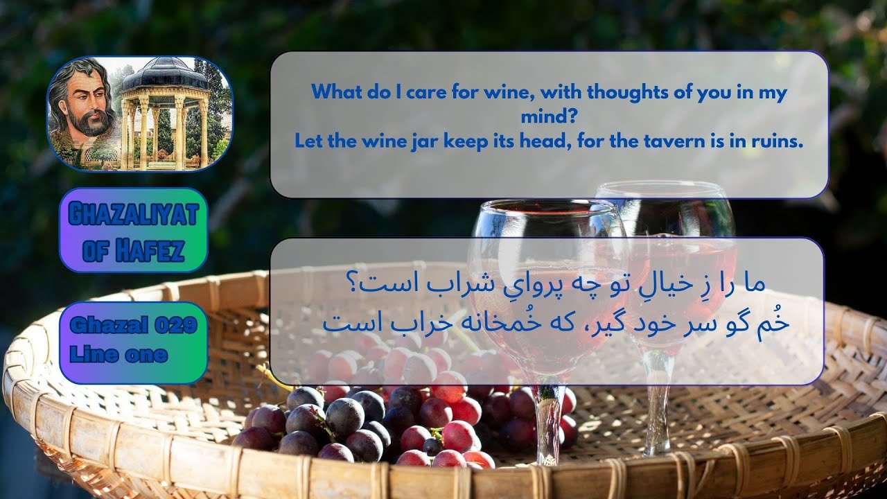 Ghazaliyat of Hafez   Ghazal 029