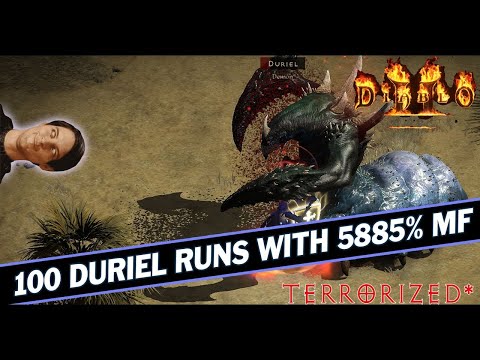 100 Duriel runs with 5885% Magic Find! Terrorized Diablo 2 Resurrected #diablo2 #diablo2resurrected