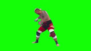 Solo Sikoa "swimming" green screen