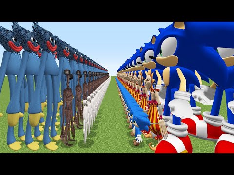 ESRARENGİZ ORDUSU VS SONİC AİLESİ ORDUSU 😱 - Minecraft