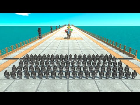 100 Mutant Primates vs Bosses - Animal Revolt Battle Simulator