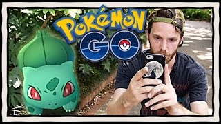 POKEMON GO GAMEPLAY! Caught a Wild Bulbasaur! [iOS & Facecam]
