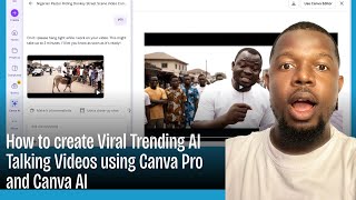 How to create Viral Trending AI Talking Videos using Canva Pro and Canva AI