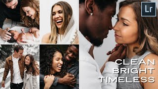 Clean, Bright + Timeless FREE LIGHTROOM PRESET + access our exclusive SKIN TONE editing tutorial!