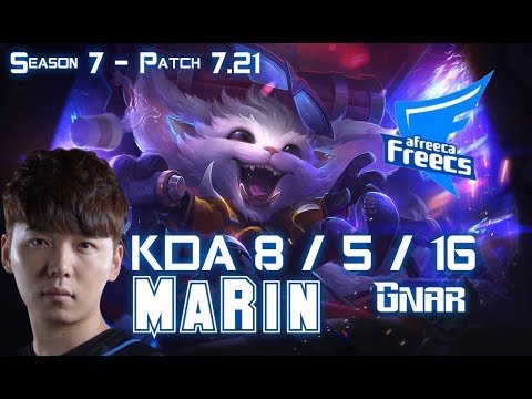 AFs MaRin GNAR vs KENNEN Top - Patch 7.21 KR Ranked
