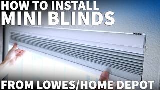 How to Install Top Down Bottom Up Cellular Shades (Honeycomb Blackout from Lowe’s & Home Depot)