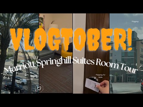 SPRINGHILL SUITES BY MARRIOTT AT ANAHEIM RESORT/CONVENTION CENTER - KING SUITE TOUR l VLOGTOBER #5