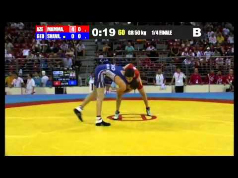 WWJC2013 / Ramiz Mammadov - Irakli Shavadze (GEO) - GR 50 kg - 1/4 final