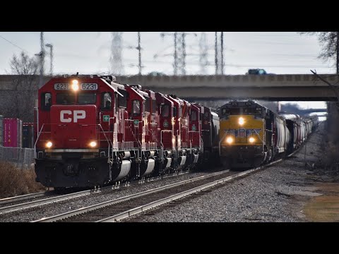 Train Race: CP 281 and 287 Race Into Milwaukee