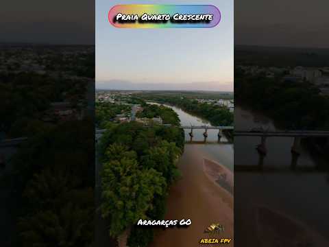 ABEIA #fpv #praia Quarto Crescente #aragarças GO #turismo #djibrasil #drone