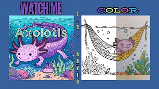 Adorabl Axolotls Coloring Siesta Hammock Coloring