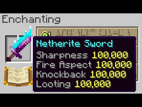 Minecraft, But Every Enchant Is Level 100,000...