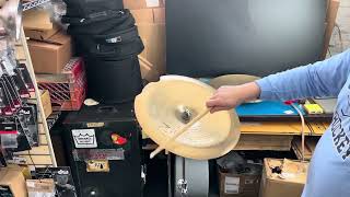 Video thumbnail for Upcycled Zildjian 18” A Custom Swish Cymbal by John Maloney