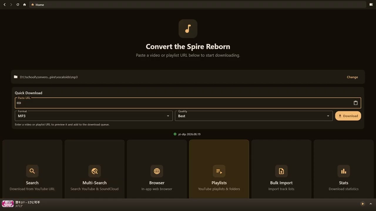 Convert the Spire Reborn demonstration video