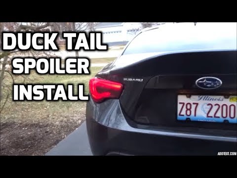 SUBARU BRZ DUCKTAIL SPOILER INSTALL! (Color Matched)