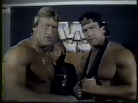 Paul Orndorff Ricky Steamboat cut a promo on Roddy Piper Bob Orton - 7/27/1985 - WWF