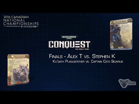 Warhammer 40,000: Conquest - 2016 Canadian Nationals - Finals (Ku'gath vs. Cato)