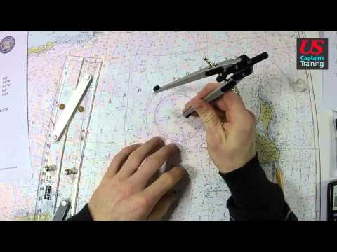 Captain License Chart Navigation – Three Point Fix Practice Problem 1