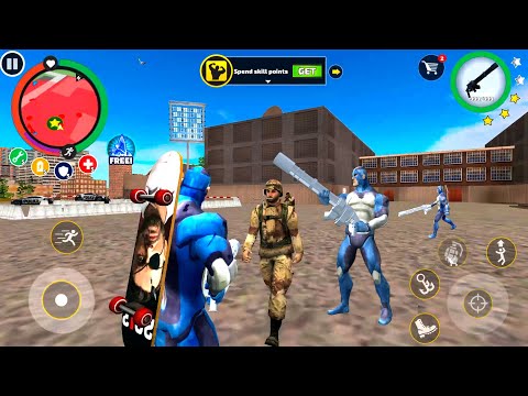 Rope Hero: Vice Town(New Minigun)– New Version 6.3 Games Kon – HD Android Gameplay