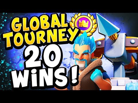 20-1 in the GLOBAL TOURNAMENT with ICE BOW - CLASH ROYALE