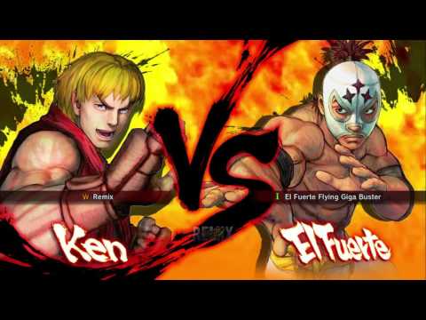 Ultra Street Fighter 4 remix playthru with Ken
