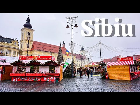 🇷🇴 Sibiu, Romania Walking Tour December 2025 (4K UHD)