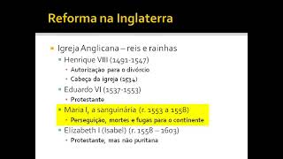 História da Igreja 37   Reforma na Inglaterra