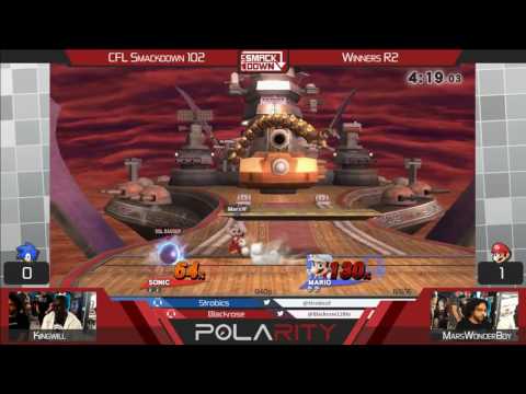 CFL Smackdown 102 WiiU - KingWill (Sonic) vs MarsWonderBoy (Mario) - Winners R2