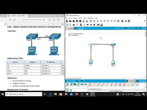 2.9.2 Lab Basic Switch and End Device Configuration