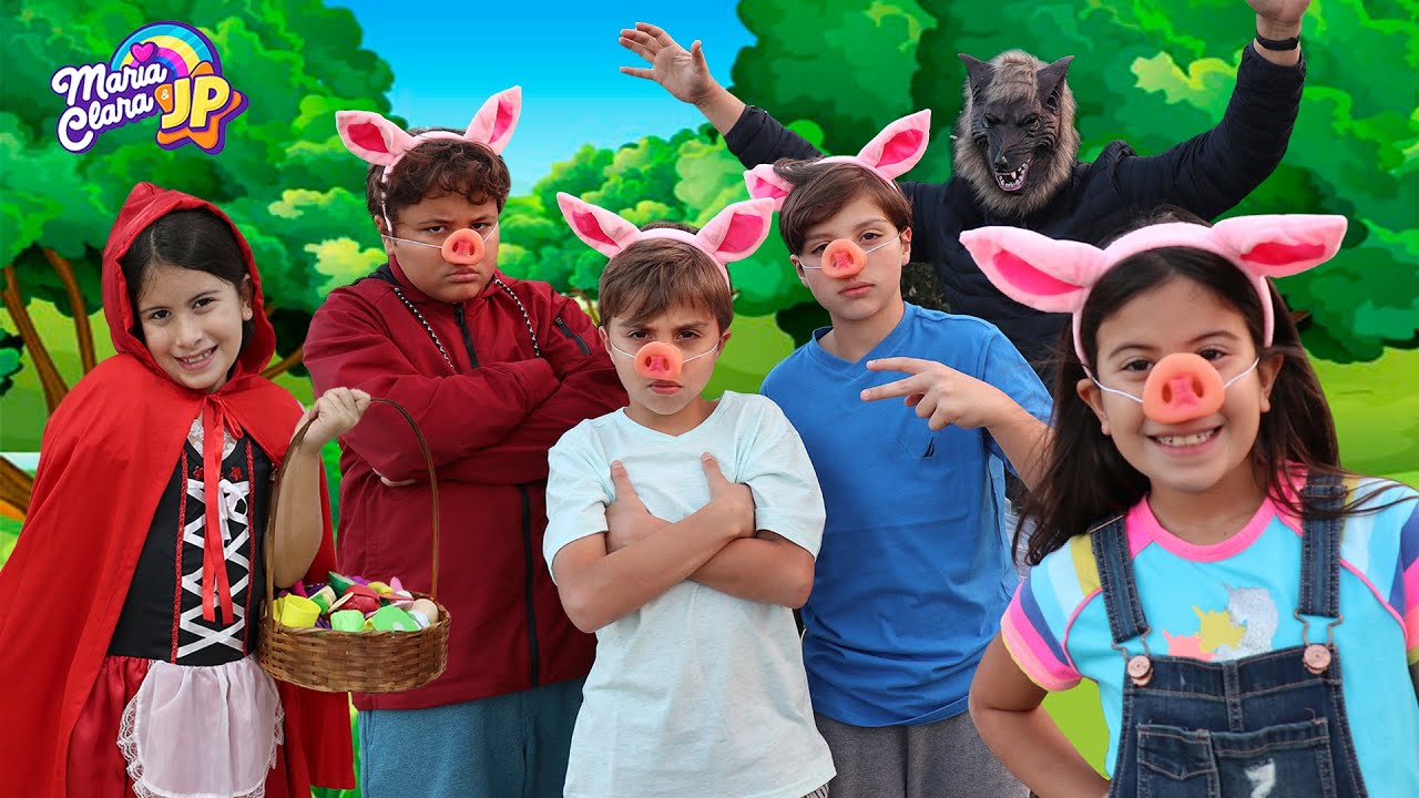 Chapeuzinho Vermelho, Os Três Porquinhos e o Lobo Mau - Clássicos com Maria Clara e JP