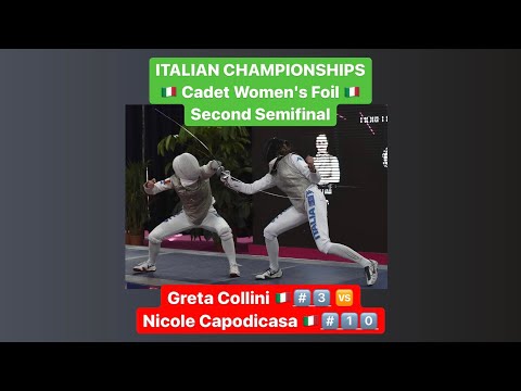 Italian Championships 2022 CWF - L4 - Greta Collini v Nicole Capodicasa