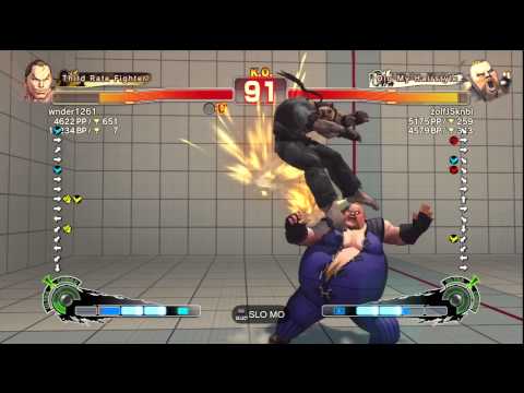 SSF4 AE Ver. 2012: wnder1261 [Dan] vs. zolfJSknbl [Rufus] - PSN Ranked Match