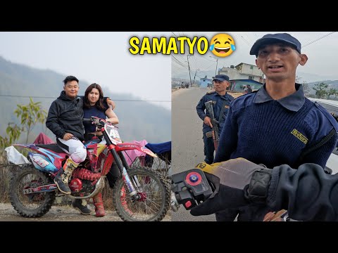 RAMRO POLICE DAI HARU SANGA BHET BHAYO😍 / GIRL’S DIRTRIDE  / @rajkumarthapamagar32 