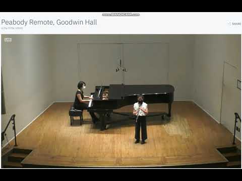 [2021.11.20] Song, Op. 35, No.3 by Reinhold Gliere on Peabody Signature Recital
