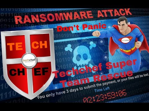 Ransomware Attack - Techchef Rescue Your Data - Call 1800-313-1737