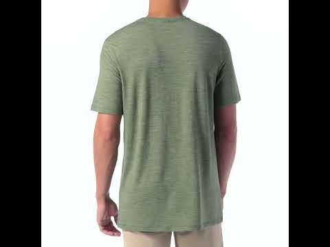 Men's Merino Hemp Blend Short Sleeve Pocket Tee col. Green
